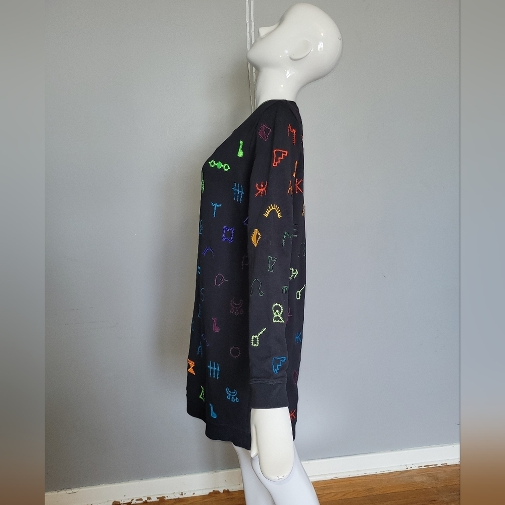 Kenzo Symbols Sweatshirt Dress, VGUC, Size M - Picture 2 of 6